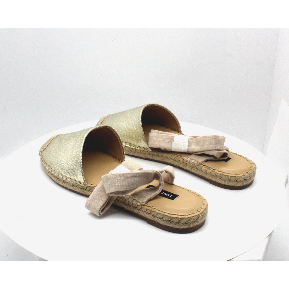 3/$20 Nine West Women’s Gold Espadrille Flats - Picture 7 of 8
